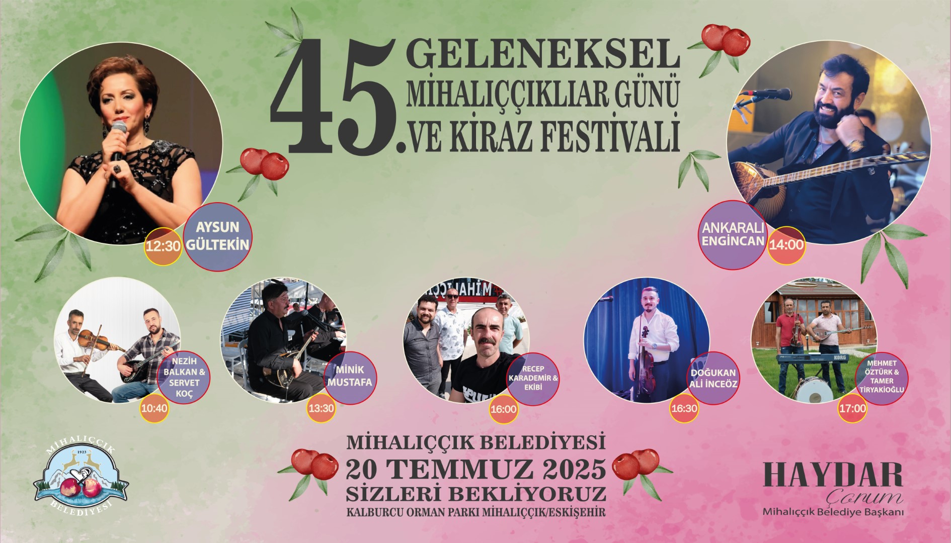 45. Geleneksel Mihalıççıklılar Günü ve Kiraz Festivali 
